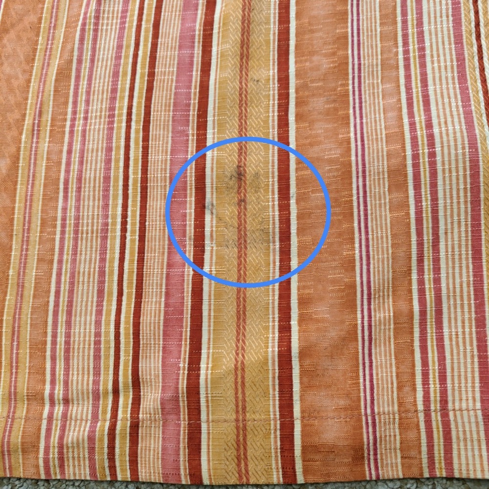 Tommy Bahama Mens XL Silk Camp Shirt Orange Pink Striped Short Sleeve Button Up - Picture 4 of 12